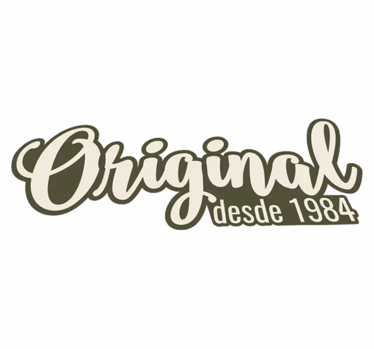 Tapete vinílico frases e textos originais desde 1984 - TenStickers