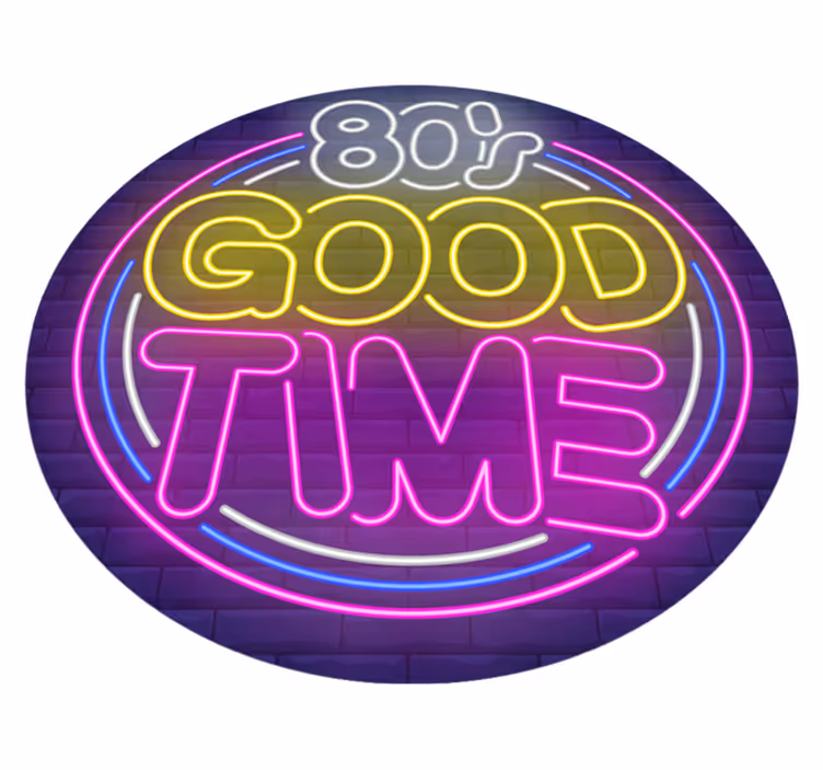 Tapete vinílico frases e textos boa época dos anos 80 - TenStickers