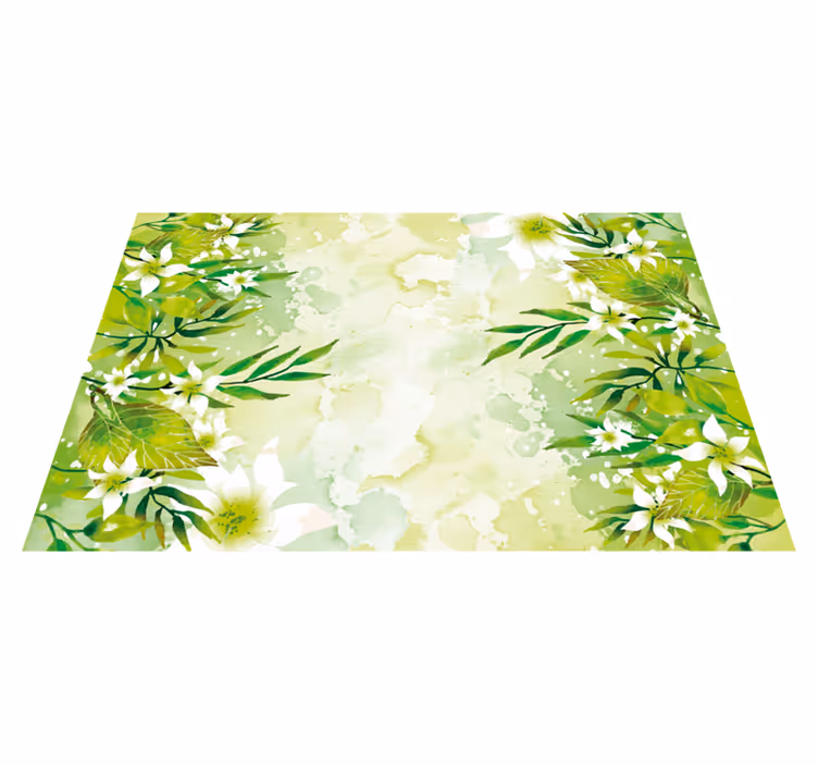 Tapete de vinil floral Jardim a aquarela - TenStickers