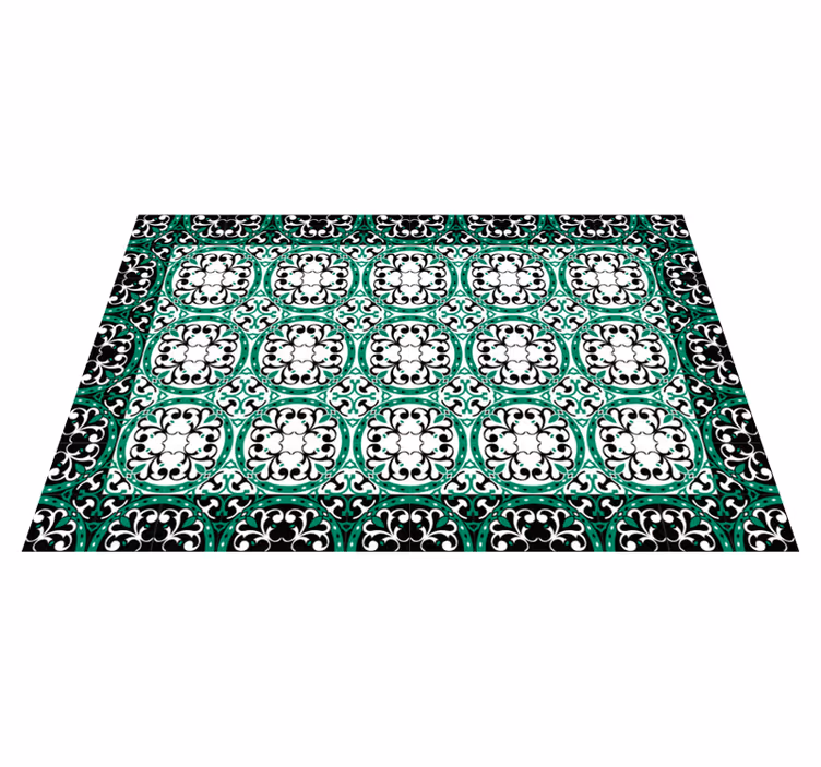 Bonito tapete de vinil para sala de estar Mosaico - TenStickers