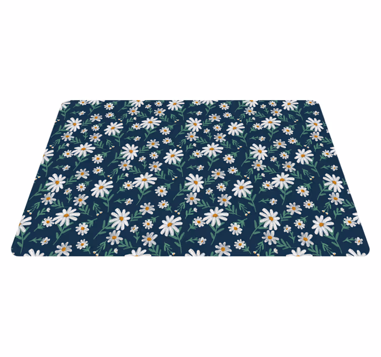 Tapete de vinil floral Margaridas estilo anos 70 - TenStickers