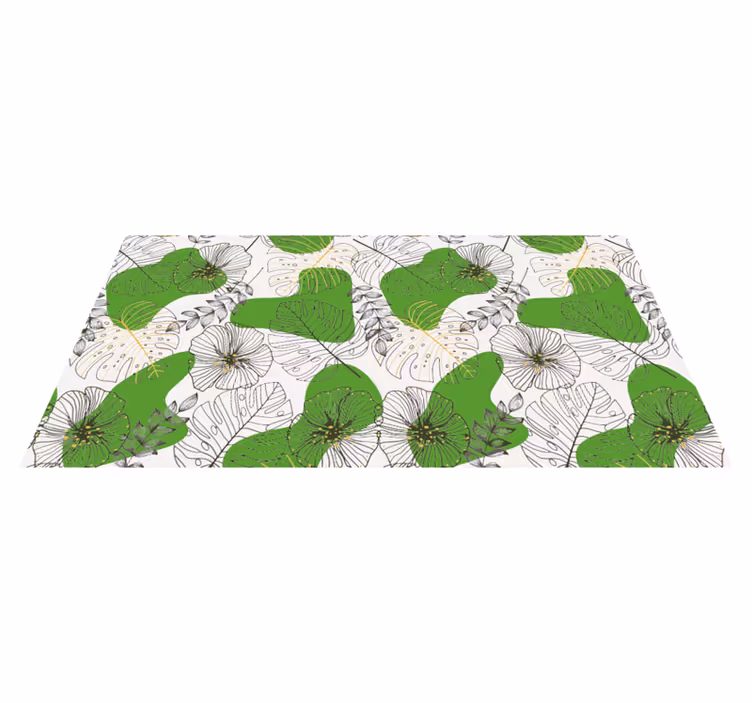 Tapete de vinil de sala de estar Monstera - TenStickers