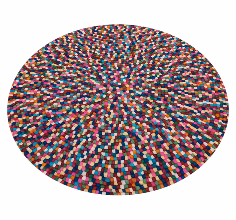 Tapete de vinil mosaico de manchas coloridas - TenStickers