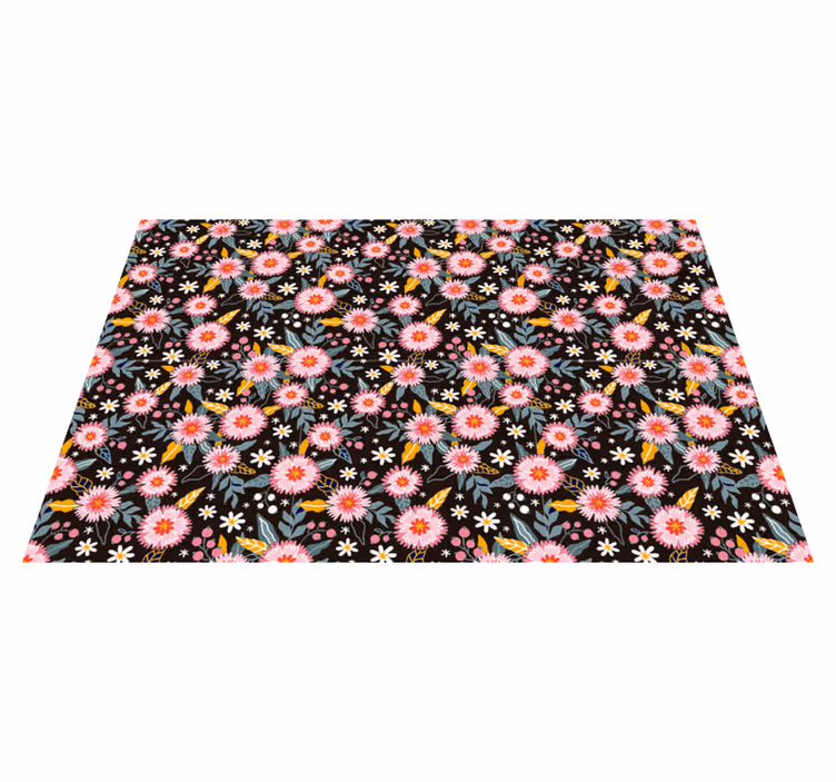 Tapete de vinil ornamental Flores retro - TenStickers
