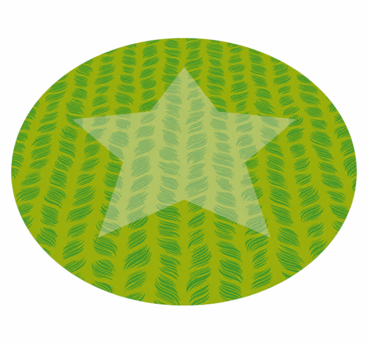 Tapete vinílico infantis padrão de estrela circular - TenStickers