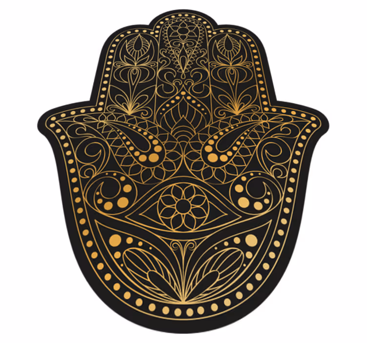 Tapete de vinil mandala Mão de Fátima - TenStickers