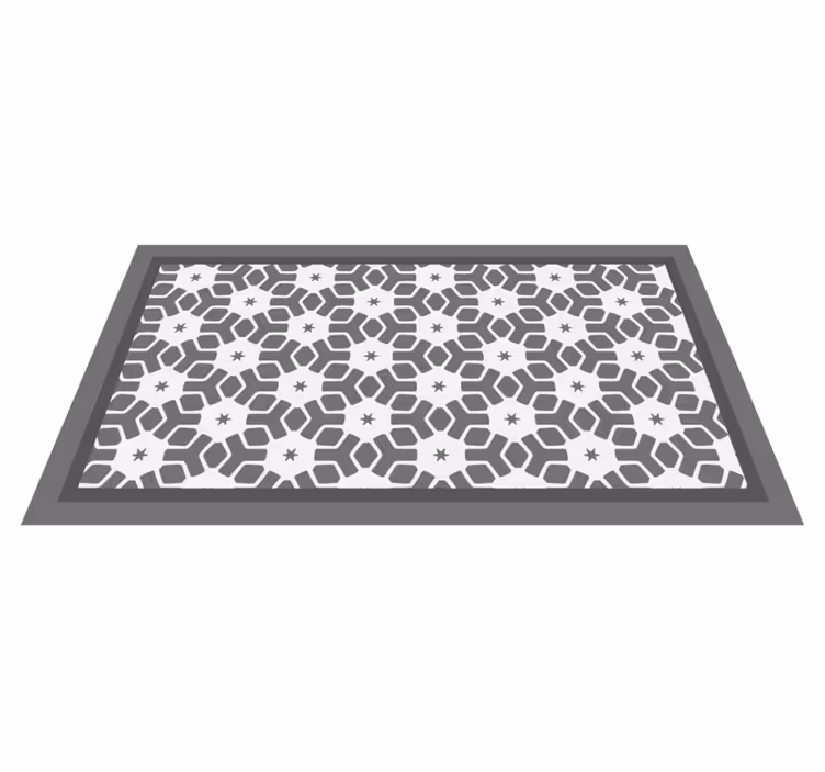 Tapete em vinil cinza mosaico estrela - TenStickers