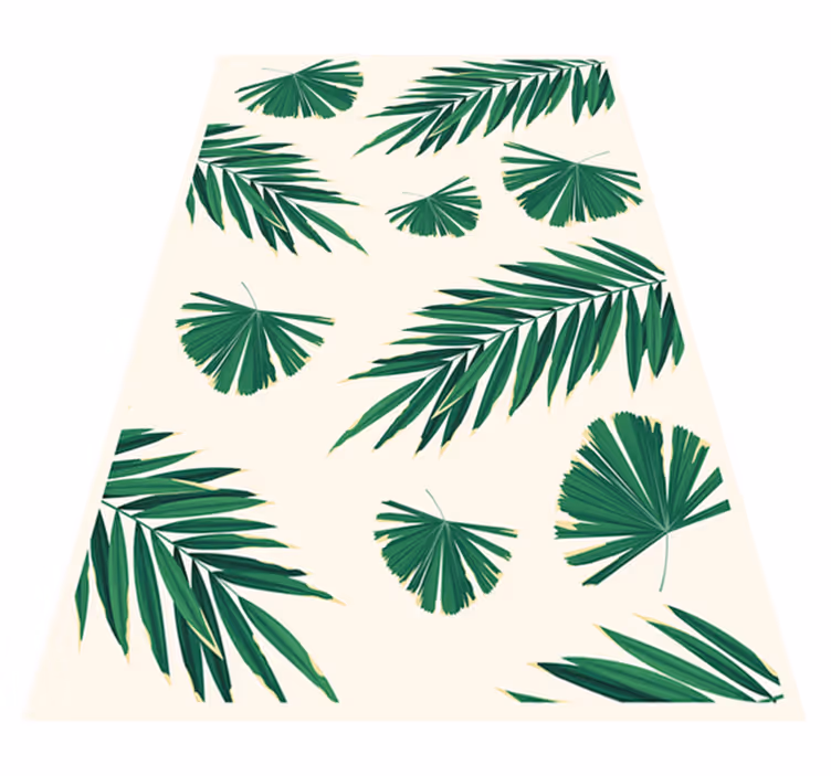 Tapetes com plantas tapete de vinil para quarto - TenStickers