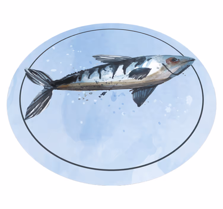 Tapete vinílico de animais exploração aquática - TenStickers