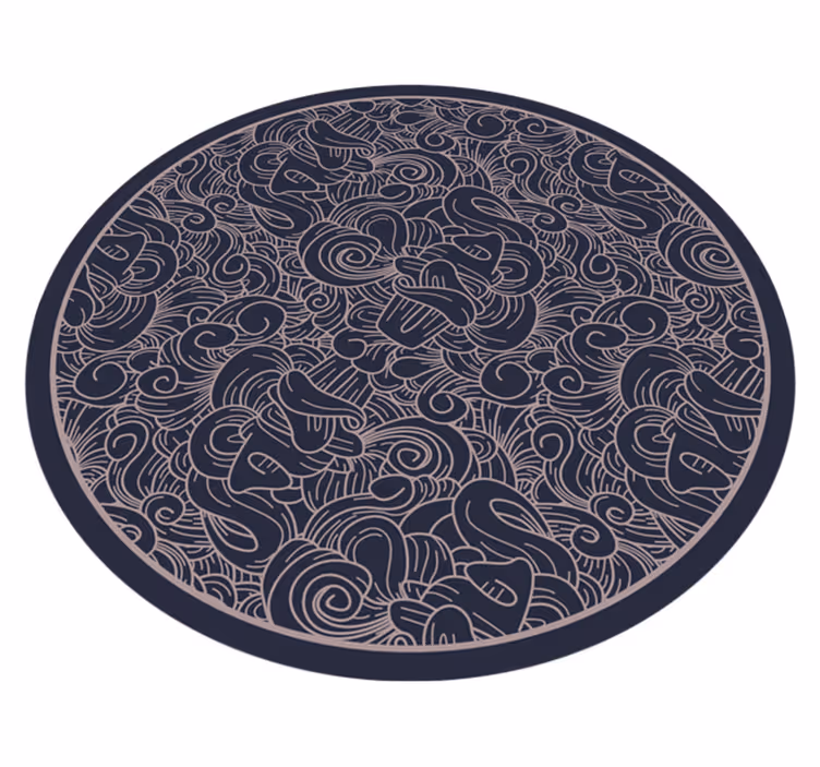 Tapete vinílico de mandala motivo de redemoinho de mandala - TenStickers