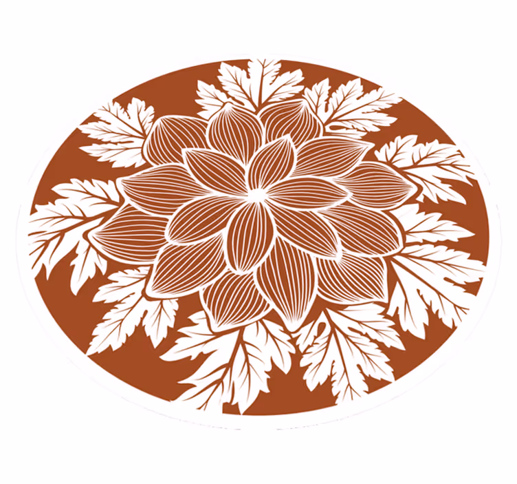 Tapete vinílico flores e plantas com motivo botânico - TenStickers