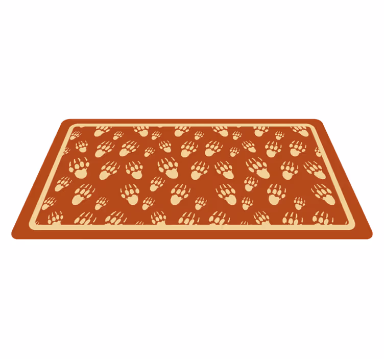 Tapete vinílico estampa de animal desenho de padrão de pata - TenStickers