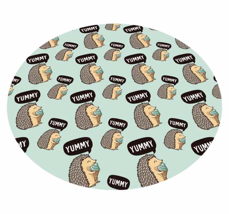 Tapete vinílico infantis delícia de ouriço - TenStickers