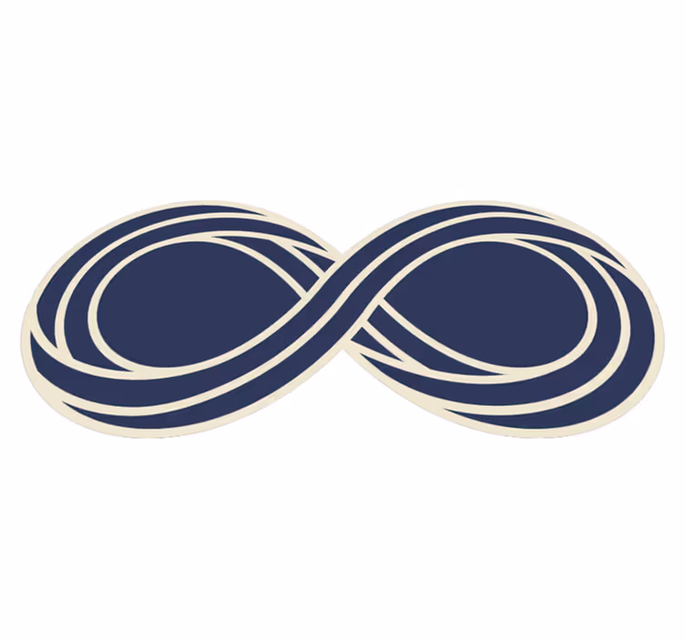 Tapete moderno símbolo infinito - TenStickers