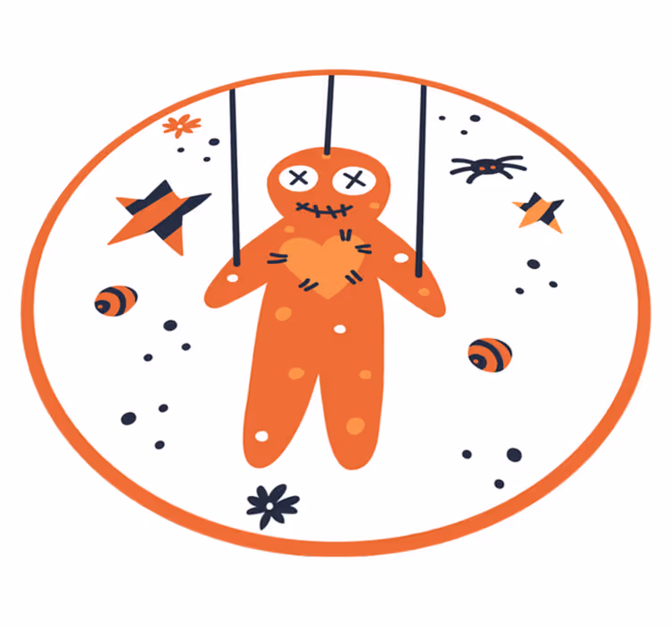 Tapete vinílico halloween pão de gengibre do dia das bruxas - TenStickers