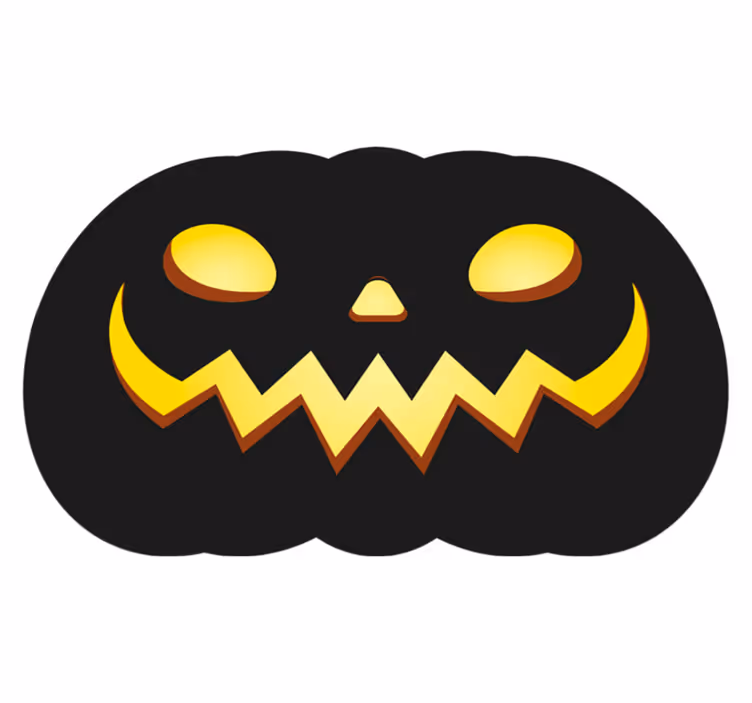 Assustador tapete de vinil de abóboras de halloween - TenStickers