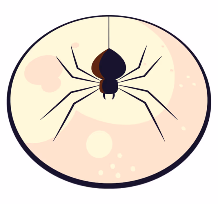Tapete vinílico halloween ilustração de aranha - TenStickers