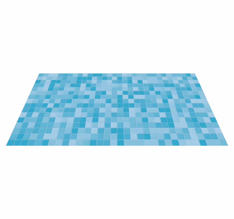 Tapete vinílico azulejos azulejos de mosaico aquático - TenStickers