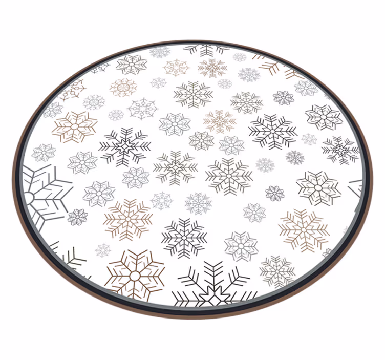 Tapete vinílico do Natal padrões de floco de neve - TenStickers