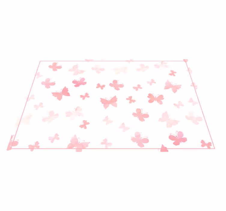 Tapete rosa borboletas rosa - TenStickers