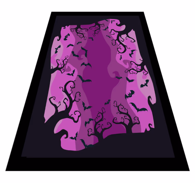 Tapetes de vinil floresta negra e morcegos - TenStickers