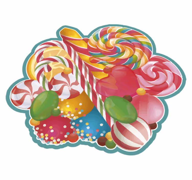 Tapete vinílico eventos delícia de doce - TenStickers