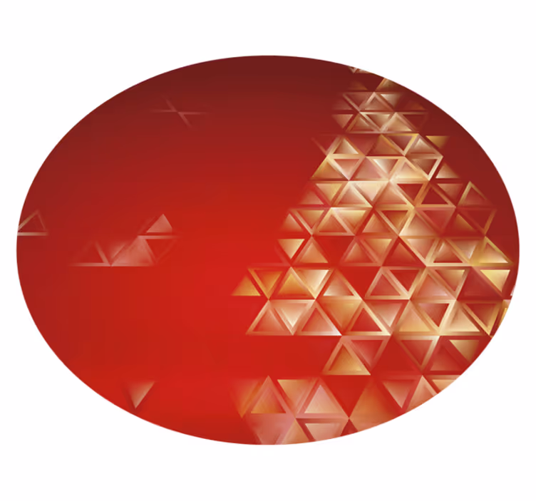 Tapete vinil Fundo vermelho com árvore de natal - TenStickers