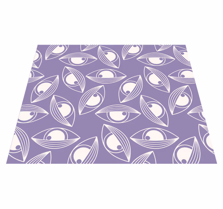 Tapete vinílico de animais padrão de peixe abstrato - TenStickers