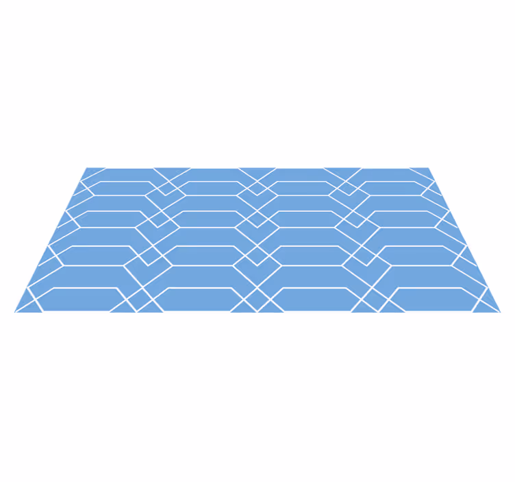 Tapete vinílico geométricas linhas azuis geométricas - TenStickers