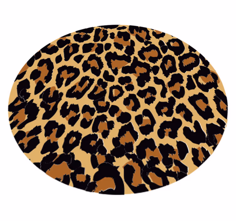 Tapete redondo com estampa animal - TenStickers
