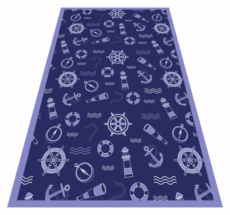 Tapete vinílico sala de estar motivo náutico - TenStickers