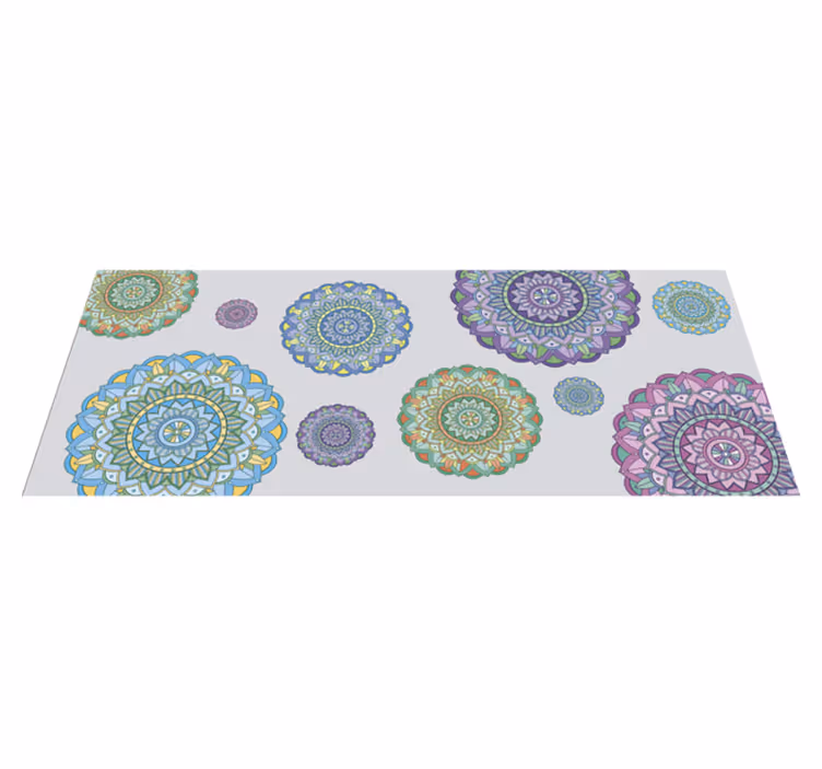 Tapete vinílico de mandala conjunto de mandalas - TenStickers