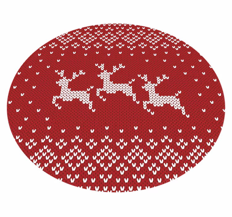 Padrão de jumper de natal tapete para árvore de natal - TenStickers