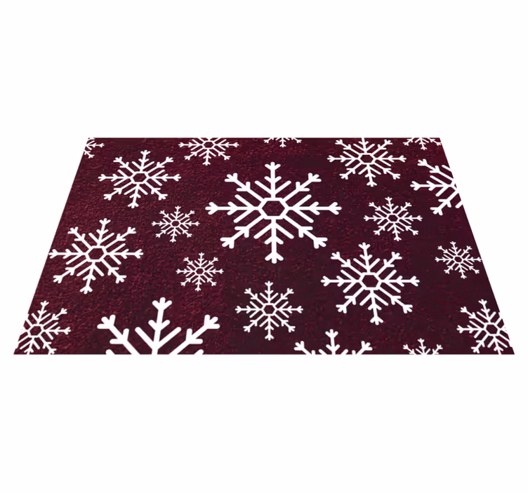 Tapete vinílico do Natal flocos de neve festivos - TenStickers