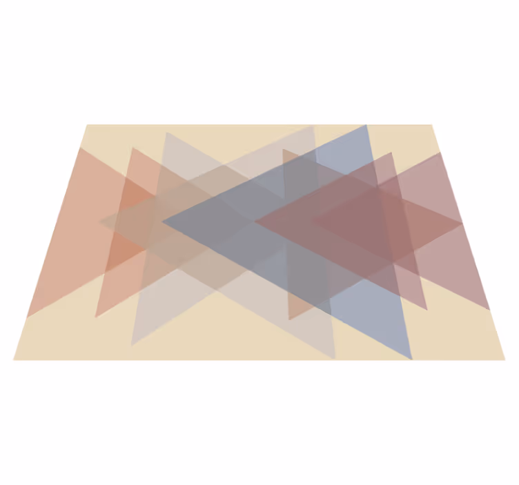 Tapete vinílico geométricas sobreposição geométrica - TenStickers