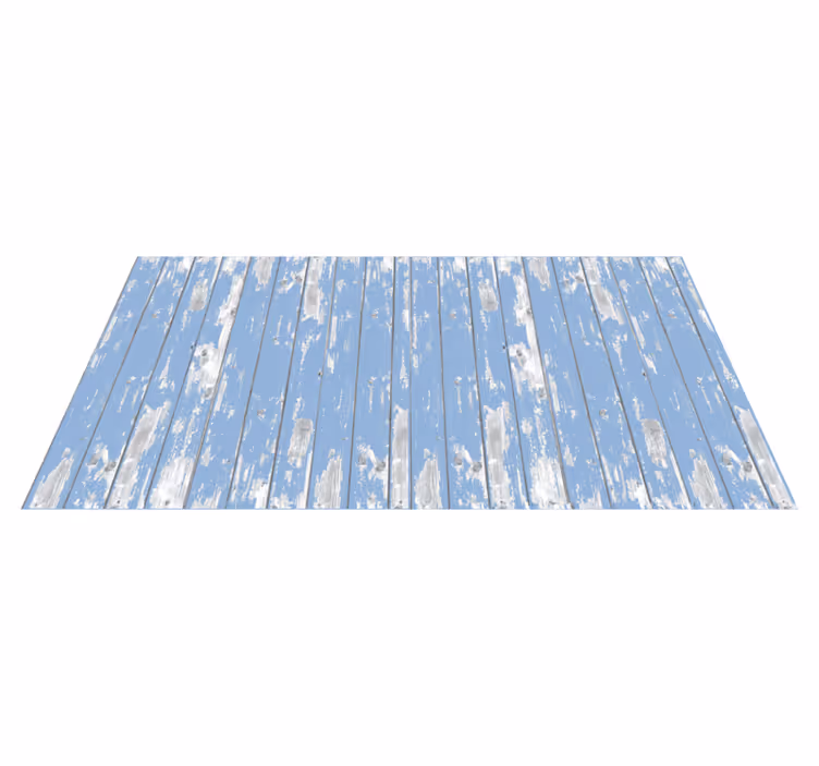 Piso de madeira com textura de madeira azul - TenStickers
