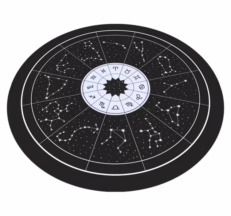 Tapete vinílico quarto zodíaco celestial - TenStickers