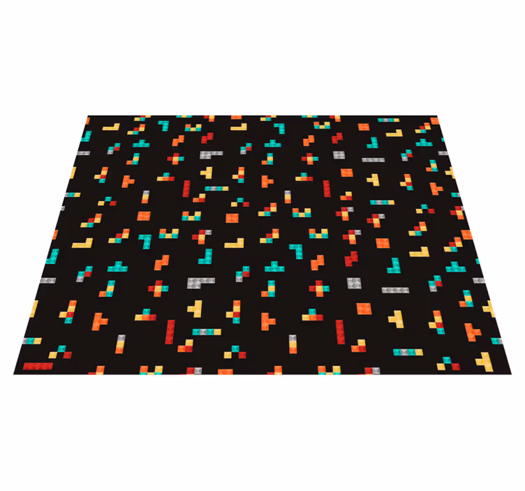 Tapete de vinil vintage retro tetris - TenStickers