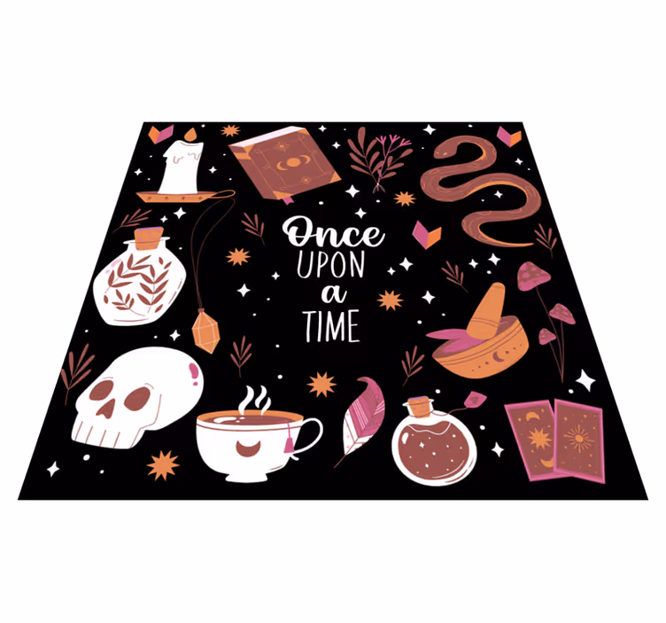 Tapete em vinil infantil hora da história do conto de fadas - TenStickers