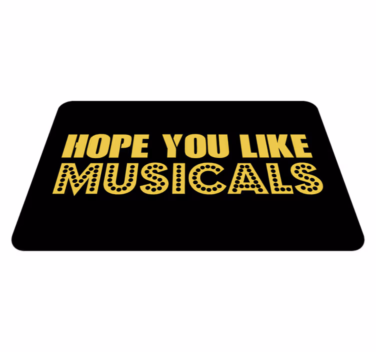 Tapete vinílico frases e textos esperança como musicais - TenStickers