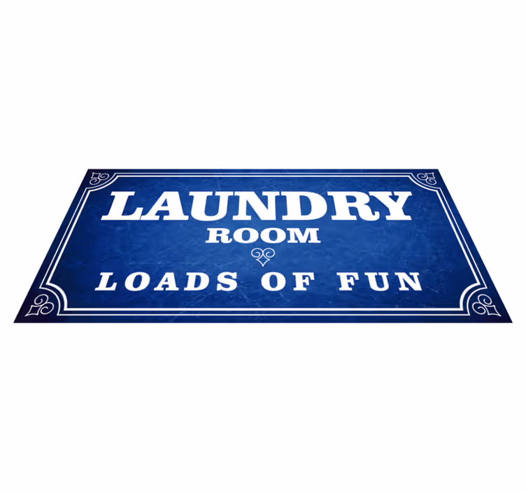 Tapete personalizado de lavanderia divertido para casa - TenStickers