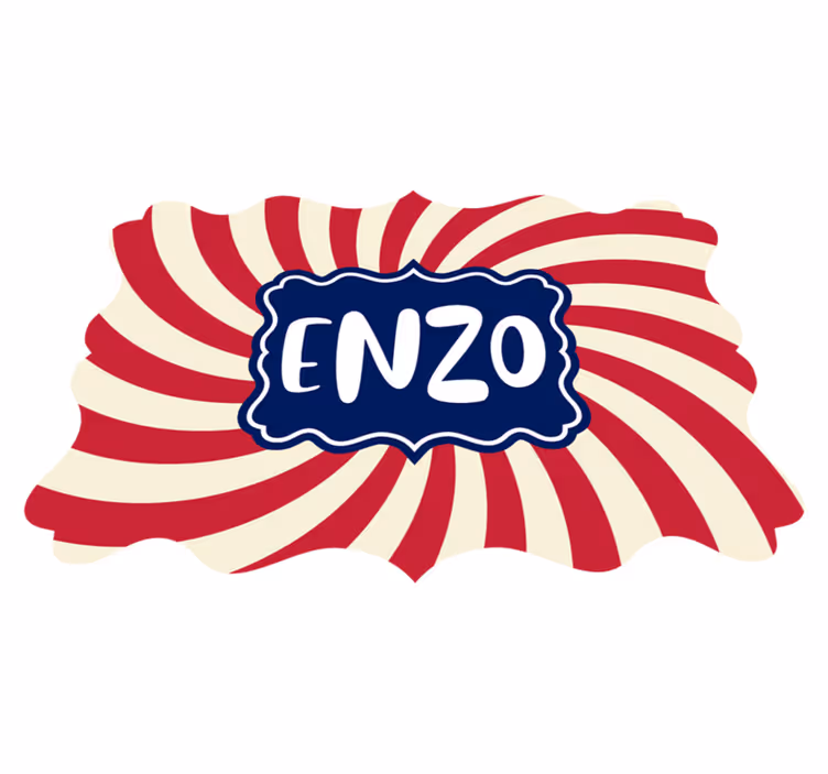 Circo com tapete personalizado com nome - TenStickers