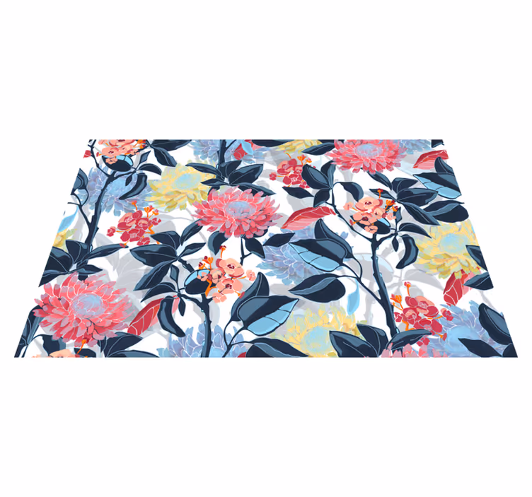 Tapete vinílico flores e plantas detalhe do arranjo floral - TenStickers