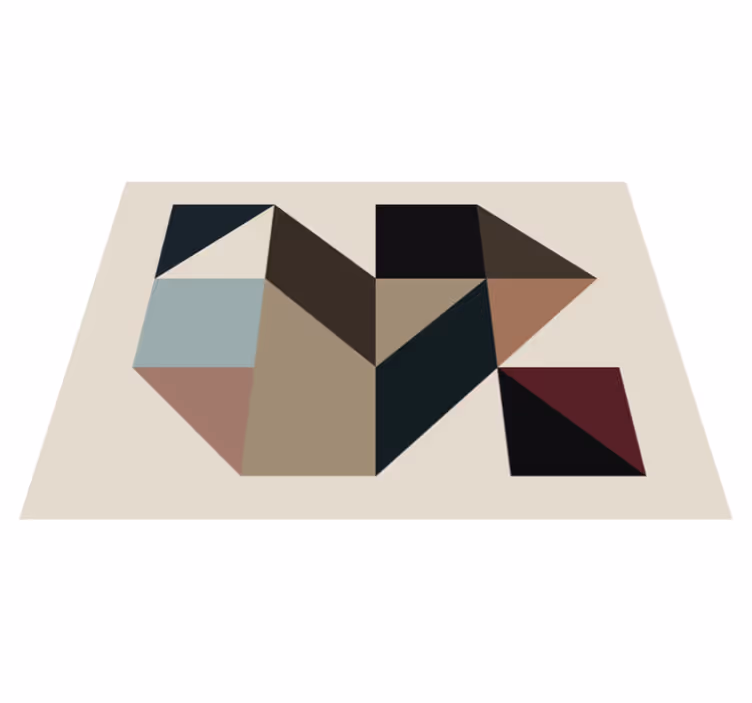 Tapete de vinil formas geométricas tapetes geométricos - TenStickers