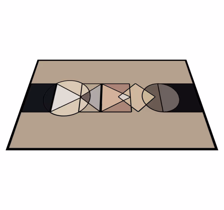 Tapete vinílico geométricas geometrias abstratas - TenStickers