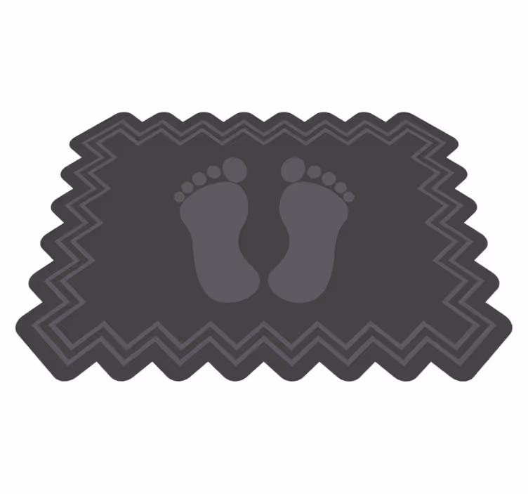 Tapete de vinil pegadas de banheiro - TenStickers