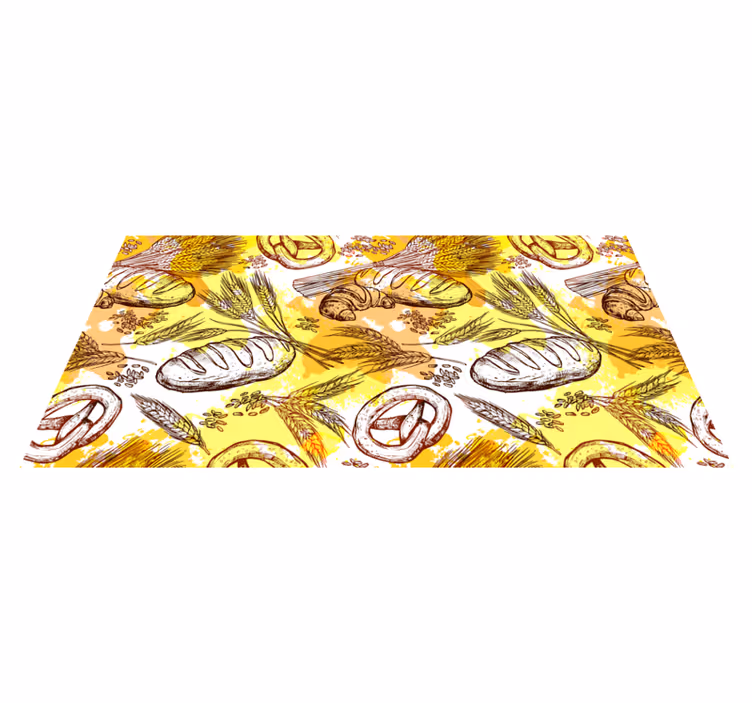 Tapete de vinil com trigo amarelo - TenStickers