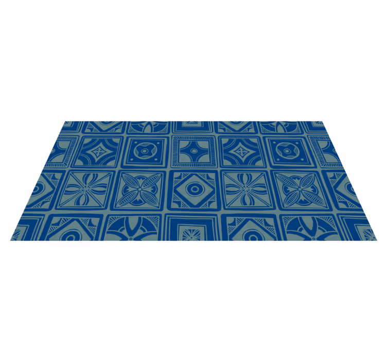 Tapete vinílico azulejos geométrico decorativo - TenStickers