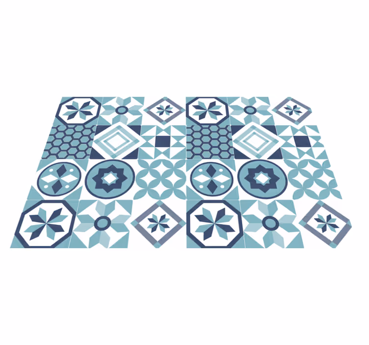 Ornamentos azul escuro carpete - TenStickers