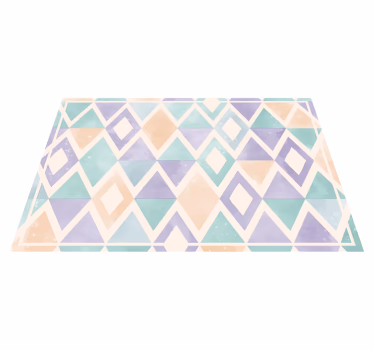 Tapete vinílico geométricas paleta pastel geométrica - TenStickers